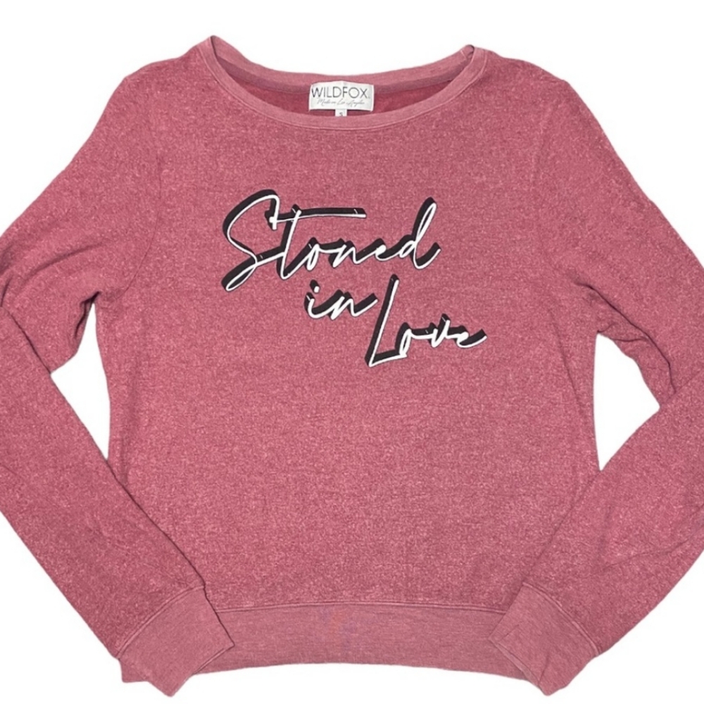 Wild Fox Stoned In Love Sweatshirt Size Small NWT
